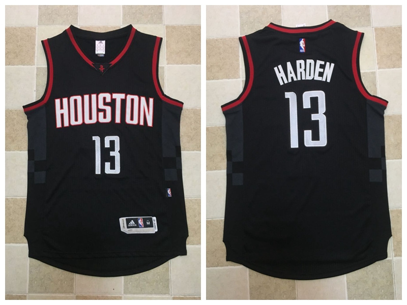 2017 NBA Houston Rockets #13 James Harden Black Jerseys->golden state warriors->NBA Jersey